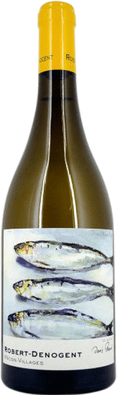 24,95 € Spedizione Gratuita | Vino bianco Robert Denogent Les Sardines A.O.C. Mâcon-Villages Borgogna Francia Chardonnay Bottiglia 75 cl