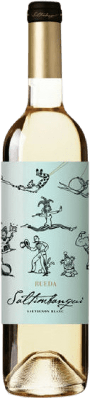 10,95 € Spedizione Gratuita | Vino bianco Aribau Saltimbanqui D.O. Rueda Castilla y León Spagna Sauvignon Bianca Bottiglia 75 cl