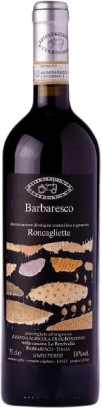 62,95 € 免费送货 | 红酒 Olek Bondonio Roncagliette D.O.C.G. Barbaresco 皮埃蒙特 意大利 Nebbiolo 瓶子 75 cl