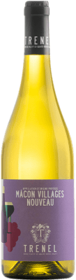 14,95 € 送料無料 | 白ワイン Trénel Villages A.O.C. Mâcon ブルゴーニュ フランス Chardonnay — シャルドネ 75 cl
