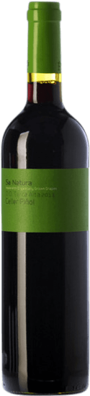 11,95 € Free Shipping | Red wine Piñol Sa Natura Negre Eco D.O. Terra Alta Catalonia Spain Merlot, Syrah, Carignan, Petit Verdot Bottle 75 cl
