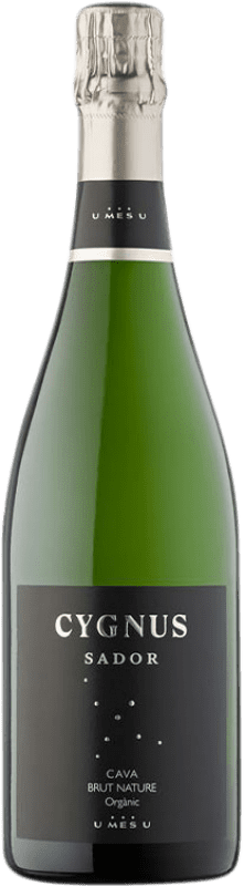 9,95 € Бесплатная доставка | Белое игристое вино U Més U Cygnus Sador Brut Nature — Брют Натюр Резерва D.O. Cava Испания Macabeo — Макабео, Xarel·lo — Шарелло, Parellada — Парельяда Eco — Эко Био Органический Бутылка 75 cl