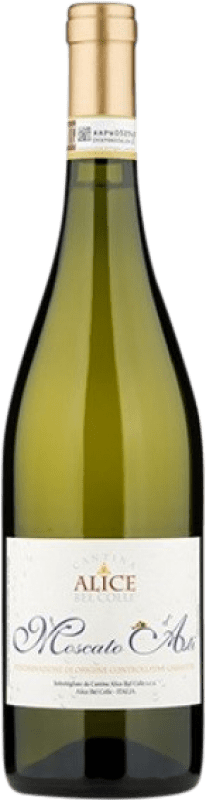 13,95 € Envío gratis | Espumoso blanco Alice Bel Colle D.O.C.G. Moscato d'Asti Piemonte Italia Moscatel Botella 75 cl