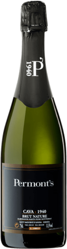 9,95 € Spedizione Gratuita | Spumante bianco Conde de Valicourt Permont's 1940 Brut Nature D.O. Cava Catalogna Spagna Macabeo, Xarel·lo, Parellada Bottiglia 75 cl