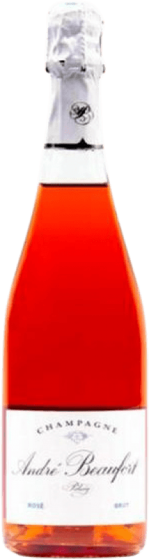 73,95 € Envio grátis | Espumante Rosé André Beaufort Polisy Brut — Bruto Rosé A.O.C. Champagne Champagne França Pinot Noir, Chardonnay Eco — Biológico Garrafa 75 cl