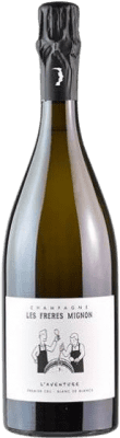 49,95 € Envio grátis | Espumante branco Les Frères Mignon L'Aventure Blanc de Blancs Premier Cru Extra Brut A.O.C. Champagne Champagne França Chardonnay Garrafa 75 cl