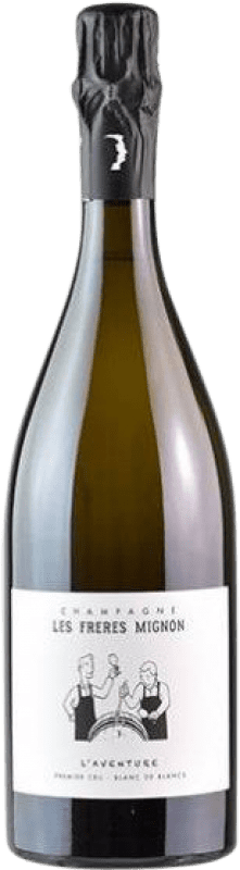 49,95 € Бесплатная доставка | Белое игристое Les Frères Mignon L'Aventure Blanc de Blancs Premier Cru Экстра-Брут A.O.C. Champagne шампанское Франция Chardonnay бутылка 75 cl