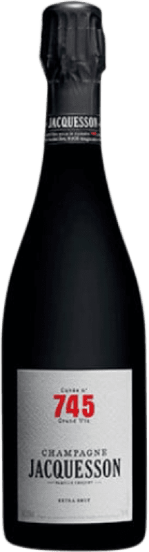 67,95 € 送料無料 | 白スパークリングワイン Jacquesson 745 エキストラブラット A.O.C. Champagne シャンパン フランス Pinot Black, Chardonnay, Pinot Meunier ボトル 75 cl