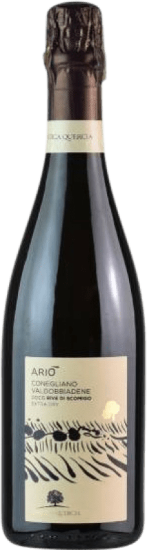 15,95 € Spedizione Gratuita | Spumante bianco L'Antica Quercia Superiore Ariò Extra Secco D.O.C.G. Prosecco di Conegliano-Valdobbiadene Veneto Italia Glera Bottiglia 75 cl