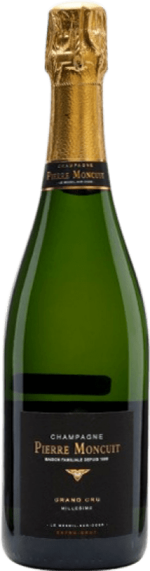 94,95 € Envio grátis | Espumante Branco Pierre Moncuit Extra Brut — Extra Bruto Grand Cru, Millésimé A.O.C. Champagne Champagne França Chardonnay Garrafa 75 cl