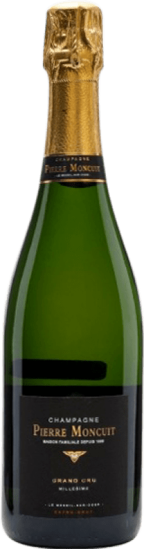 75,95 € Kostenloser Versand | Weißer Sekt Pierre Moncuit Millésimé Grand Cru Extra Brut A.O.C. Champagne Champagner Frankreich Chardonnay Flasche 75 cl