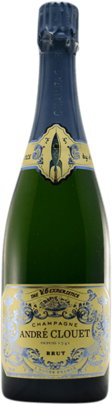 56,95 € 免费送货 | 白起泡酒 André Clouet The V6 Expérience Grand Cru A.O.C. Champagne 香槟酒 法国 Pinot Black 瓶子 75 cl