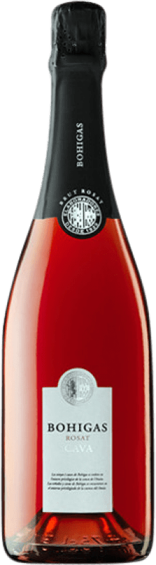11,95 € Envio grátis | Espumante rosé Fermí Bohigas Rosat Brut D.O. Cava Catalunha Espanha Pinot Preto, Trepat Garrafa 75 cl