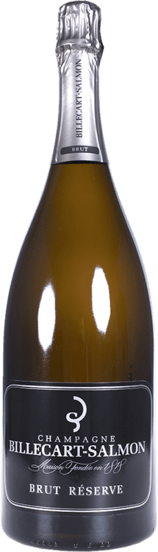152,95 € Envio grátis | Espumante branco Billecart-Salmon Brut Reserva A.O.C. Champagne Champagne França Pinot Preto Garrafa Magnum 1,5 L