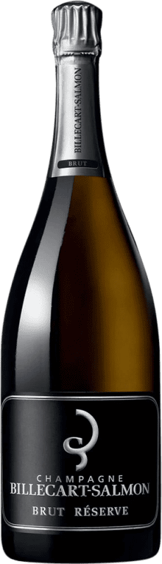 138,95 € Бесплатная доставка | Белое игристое вино Billecart-Salmon Brut — брют Резерва A.O.C. Champagne шампанское Франция Pinot Noir — Пино Нуар Бутылка Магнум 1,5 L