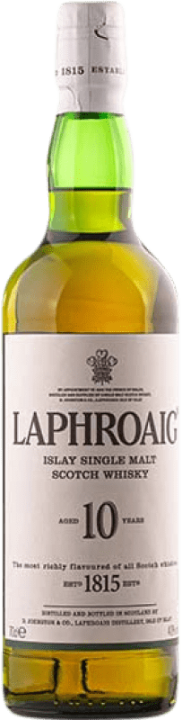 76,95 € Envío gratis | Whisky Single Malt Laphroaig Escocia Reino Unido 10 Años Botella 70 cl