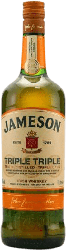57,95 € Spedizione Gratuita | Whisky Blended Jameson Triple Irish Irlanda Bottiglia 1 L