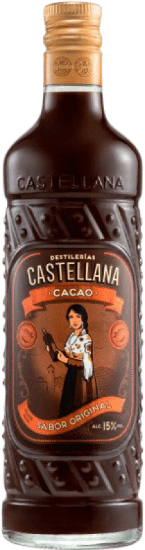 11,95 € 免费送货 | 利口酒霜 La Castellada Licor de Crema de Cacao 西班牙 瓶子 70 cl
