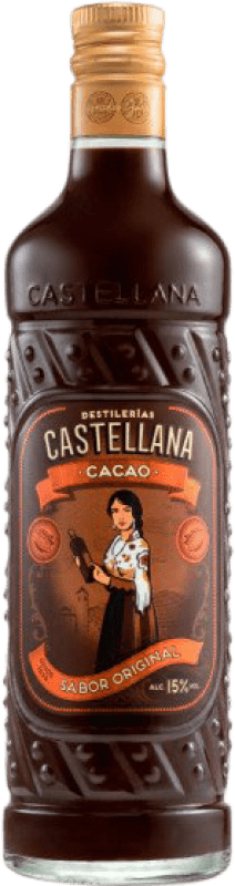 11,95 € Envio grátis | Licor Creme La Castellada Cacao Espanha Garrafa 70 cl