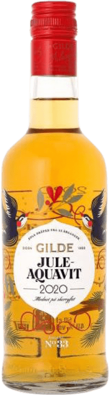 19,95 € Envio grátis | Licores Hornbaeker Aquavit Gilde Jule Aquavit Suécia Garrafa 1 L