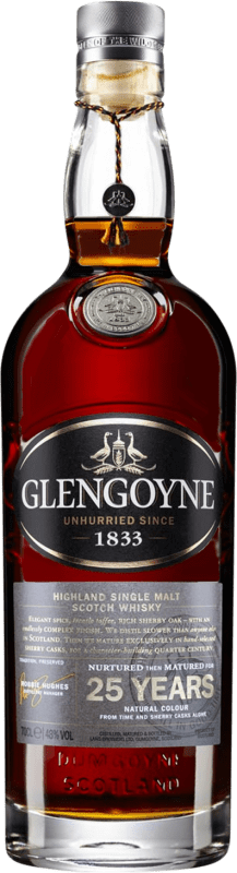 362,95 € Free Shipping | Whisky Single Malt Glengoyne Single Malt Scotland United Kingdom 25 Years Bottle 70 cl