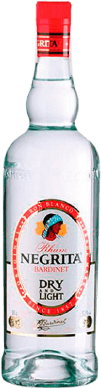 16,95 € Spedizione Gratuita | Rum Bardinet Negrita Light Dry — Secco Blanco — Bianco Repubblica Dominicana Bottiglia 1 L