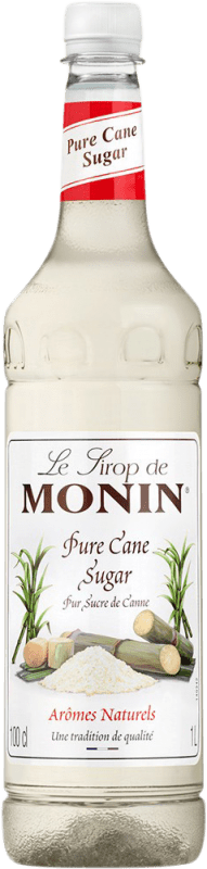 14,95 € Envío gratis | Schnapp Monin Sirope Azúcar de Caña Sucre de Canne PET Francia Botella 1 L Sin Alcohol