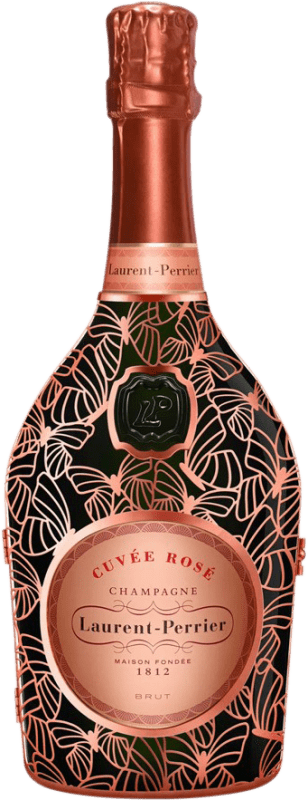 166,95 € 送料無料 | ロゼスパークリングワイン Laurent Perrier Cuvée Rose Metal Jacket Mariposa A.O.C. Champagne シャンパン フランス Pinot Black ボトル 75 cl