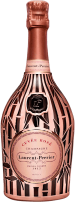 163,95 € Envio grátis | Espumante rosé Laurent Perrier Cuvée Rose Metal Jacket Bambú A.O.C. Champagne Champagne França Pinot Preto Garrafa 75 cl