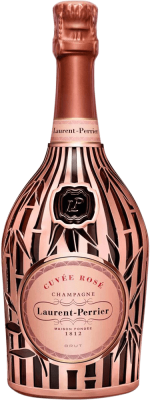 163,95 € Kostenloser Versand | Rosé Sekt Laurent Perrier Metal Jacket Bambú Cuvée, Rosé A.O.C. Champagne Champagner Frankreich Pinot Noir — Spätburgunder Flasche 75 cl
