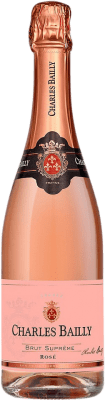 8,95 € Spedizione Gratuita | Spumante Rosato Charles Bailly Rosé — Rosato A.O.C. Nuits-Saint-Georges Borgogna Francia Merlot, Gamay 75 cl