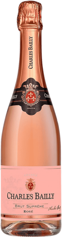 8,95 € Бесплатная доставка | Розовое игристое вино Charles Bailly Rosé — Розе A.O.C. Nuits-Saint-Georges Бургундия Франция Merlot — Мерло, Gamay — Гаме Бутылка 75 cl
