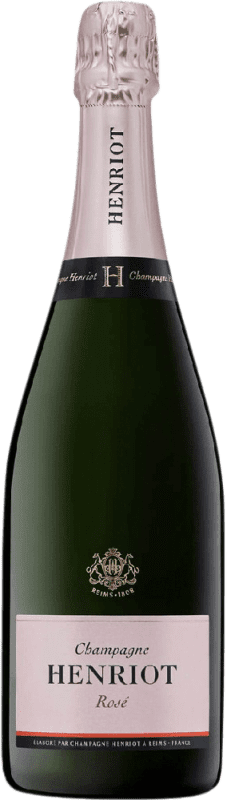 69,95 € 送料無料 | ロゼのスパークリングワイン Henriot Brut — ブリュット Rosé — ロゼ A.O.C. Champagne シャンパン フランス Chardonnay — シャルドネ 75 cl