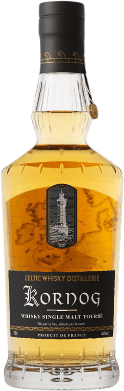102,95 € Kostenloser Versand | Whiskey Single Malt Celtic Kornog Frankreich Flasche 70 cl