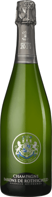 121,95 € Kostenloser Versand | Weißer Sekt Barons de Rothschild Millésimé A.O.C. Champagne Champagner Frankreich Spätburgunder, Chardonnay Flasche 75 cl