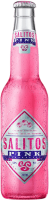 59,95 € 送料無料 | 24個入りボックス ビール Salitos Pink メキシコ 3分の1リットルのボトル 33 cl