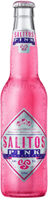 59,95 € 免费送货 | 盒装24个 调和剂 Mixer Salitos Pink — 粉红 墨西哥 三分之一升瓶 33 cl
