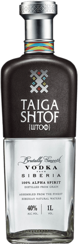 59,95 € Spedizione Gratuita | Vodka Taiga Shtof Russia Bottiglia 1 L