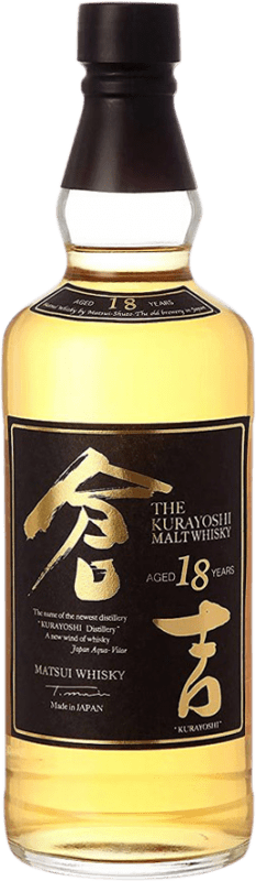 214,95 € 免费送货 | 威士忌单一麦芽威士忌 The Kurayoshi 日本 18 岁 瓶子 70 cl