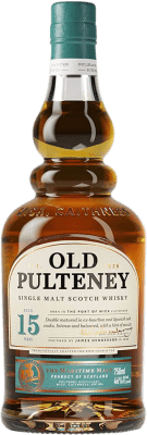 103,95 € Free Shipping | Whisky Single Malt Old Pulteney Scotland United Kingdom 15 Years Bottle 70 cl