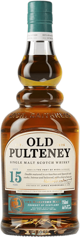 98,95 € Envío gratis | Whisky Single Malt Old Pulteney Escocia Reino Unido 15 Años Botella 70 cl