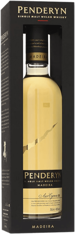 27,95 € Spedizione Gratuita | Whisky Single Malt Penderyn Galles Regno Unito Bottiglietta Terzo 35 cl