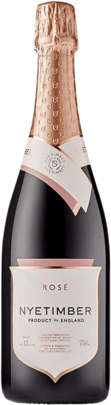 51,95 € Envio grátis | Espumante rosé Nyetimber Rosé Reino Unido Pinot Preto, Chardonnay, Pinot Meunier Garrafa 75 cl