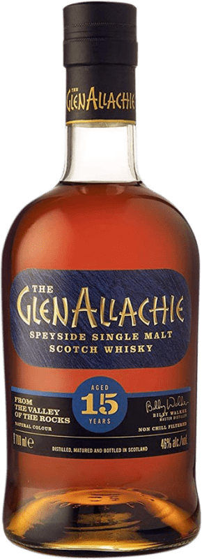 104,95 € Kostenloser Versand | Whiskey Single Malt Glenallachie Speyseite Großbritannien 15 Jahre Flasche 70 cl