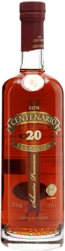 79,95 € Envío gratis | Ron Centenario Fundación Costa Rica 20 Años Botella 70 cl
