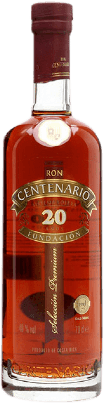 79,95 € Envio grátis | Rum Centenario Fundación Costa Rica 20 Anos Garrafa 70 cl