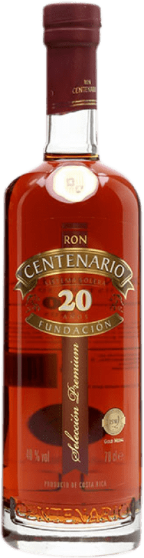 73,95 € Free Shipping | Rum Centenario Fundación Costa Rica 20 Years 70 cl