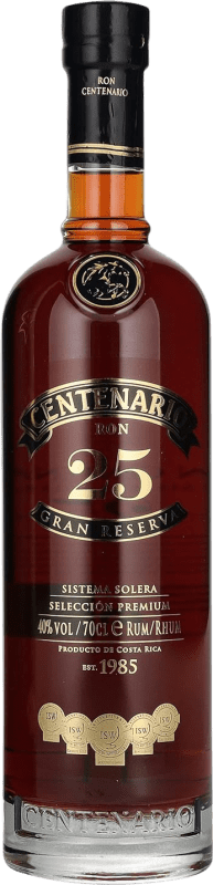 96,95 € Envío gratis | Ron Centenario Gran Reserva Costa Rica 25 Años Botella 70 cl