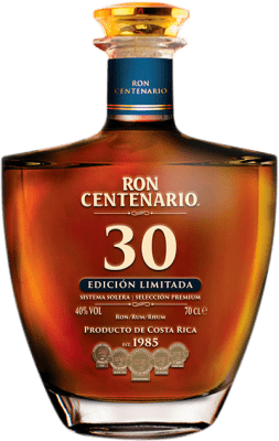 172,95 € 免费送货 | 朗姆酒 Centenario Edicion Limitada 哥斯达黎加 30 岁 瓶子 70 cl