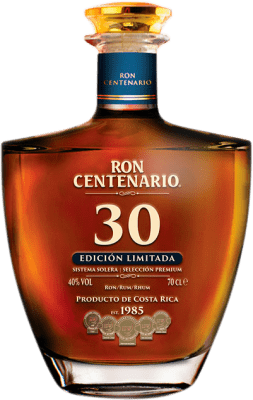 172,95 € Envio grátis | Rum Centenario Edicion Limitada Costa Rica 30 Anos Garrafa 70 cl